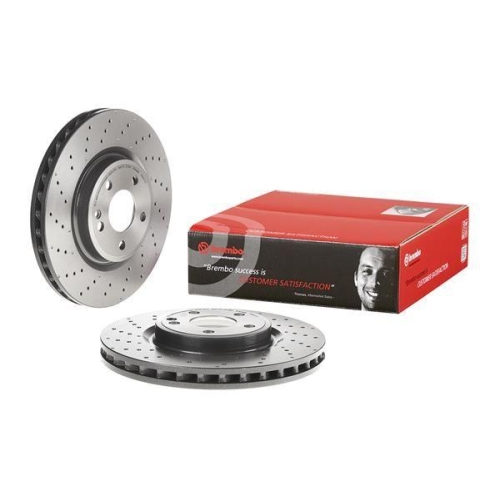 Bremsscheibe Brembo 09.B807.51 Prime Line - Uv Coated f&uuml;r Mercedes Benz
