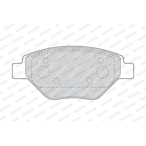 Bremsbelagsatz Scheibenbremse Ferodo FDB1409 Premier f&uuml;r Renault Vorderachse