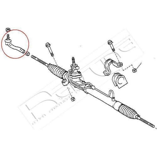 Spurstangenkopf Red-line 40TO048 f&uuml;r Toyota Lexus Vorderachse Rechts