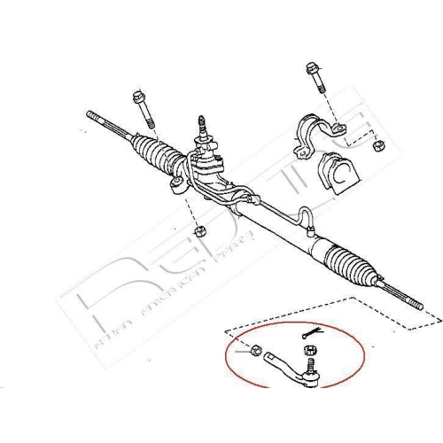 Spurstangenkopf Red-line 40TO049 f&uuml;r Lexus Vorderachse Links