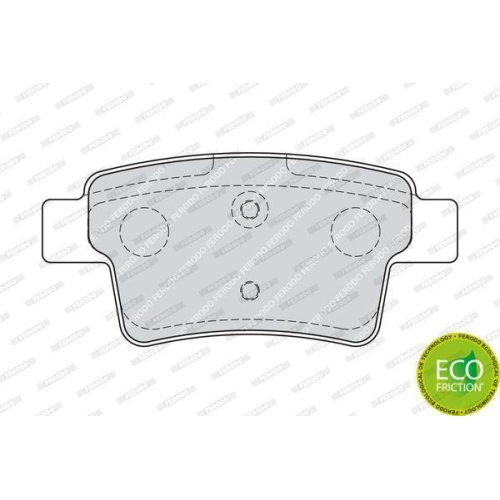 Bremsbelagsatz Scheibenbremse Ferodo FDB1973 Premier Eco Friction f&uuml;r Citro&euml;n