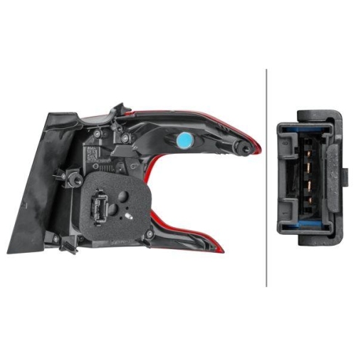 Heckleuchte Hella 2SD 354 846-031 f&uuml;r Peugeot Links