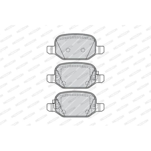 Bremsbelagsatz Scheibenbremse Ferodo FDB4459 Premier für Fiat Hinterachse