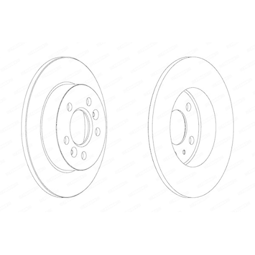 Bremsscheibe Ferodo DDF556 Premier für Renault Hinterachse