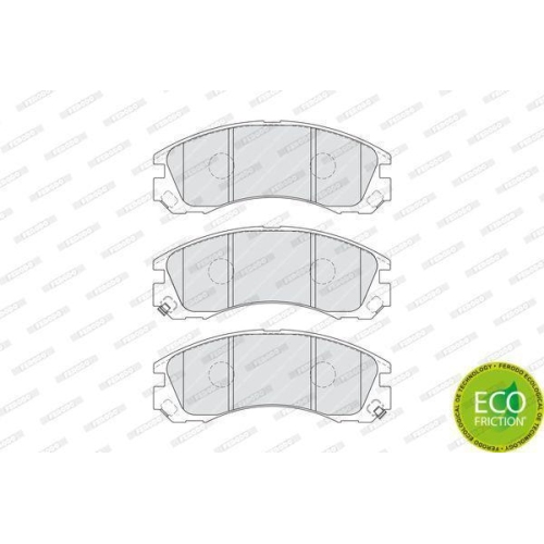 Bremsbelagsatz Scheibenbremse Ferodo FDB1993 Premier Eco Friction f&uuml;r Citro&euml;n