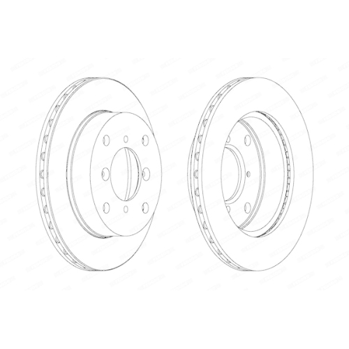 Ferodo 2X Bremsscheibe Premier f&uuml;r Subaru Suzuki Chevrolet Maruti