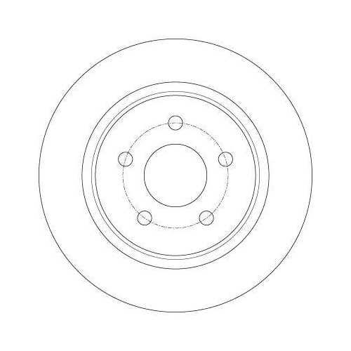 Bremsscheibe Trw DF6150 f&uuml;r Ford Hinterachse Vorderachse