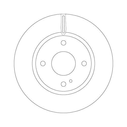 Bremsscheibe Trw DF6399 f&uuml;r Ford Asia & Oceania Vorderachse
