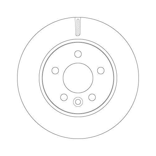 Bremsscheibe Trw DF6482 f&uuml;r VW Vorderachse