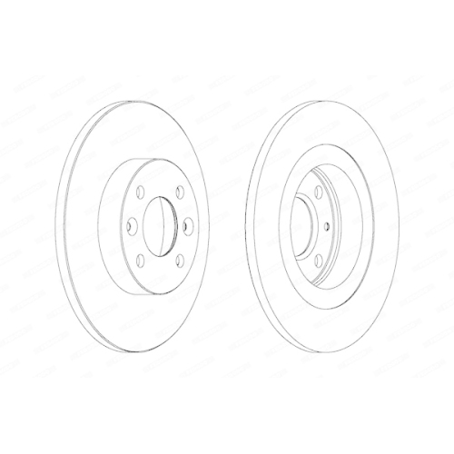 2 Bremsscheibe FERODO DDF1502 PREMIER f&uuml;r RENAULT DACIA, Vorderachse