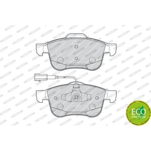 Bremsbelagsatz Scheibenbremse Ferodo FDB4338 Premier Eco Friction f&uuml;r Alfa Romeo