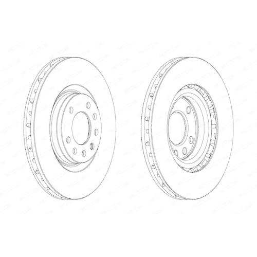 Bremsscheibe Ferodo DDF1512 Premier f&uuml;r Fiat Vorderachse