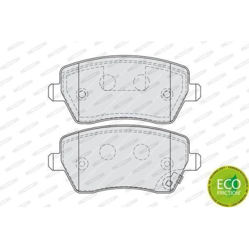 Bremsbelagsatz Scheibenbremse Ferodo FDB4069 Premier Eco Friction f&uuml;r Nissan