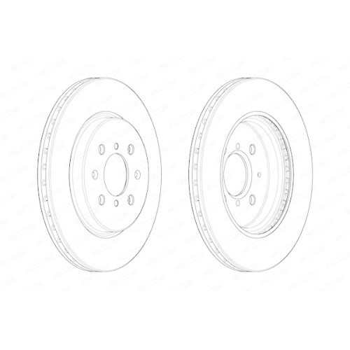 Bremsscheibe Ferodo DDF2410C Premier f&uuml;r Suzuki Vorderachse
