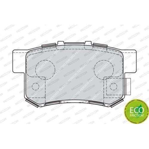 Brake Pad Set Disc Brake Ferodo FDB1679 Premier Eco Friction for Honda Suzuki