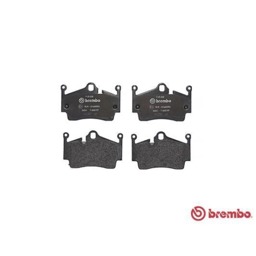 Bremsbelagsatz Scheibenbremse Brembo P65028 Prime Line f&uuml;r Porsche Hinterachse