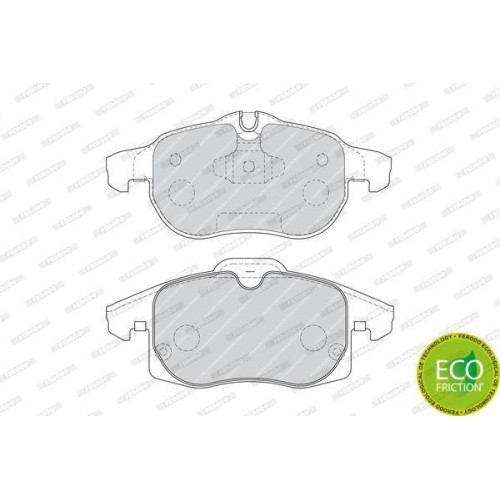 Brake Pad Set Disc Brake Ferodo FDB4188 Premier Eco Friction for Fiat Opel Saab