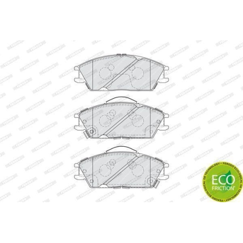 Brake Pad Set Disc Brake Ferodo FDB4076 Premier Eco Friction for Hyundai