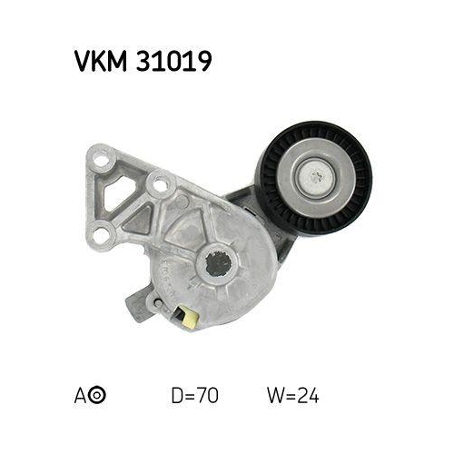 Riemenspanner Keilrippenriemen Skf VKM 31019 f&uuml;r Audi Ford Seat Skoda VW Mitte