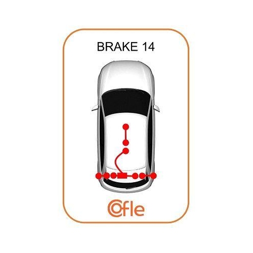 Seilzug Feststellbremse Cofle 11.5758 f&uuml;r Opel Hinten Links