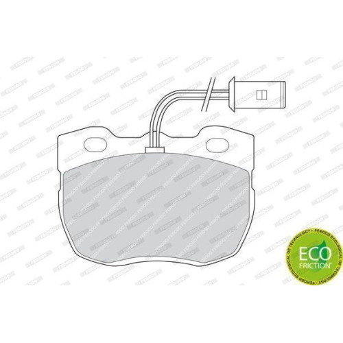 Bremsbelagsatz Scheibenbremse Ferodo FDB520 Premier Eco Friction f&uuml;r Carbodies