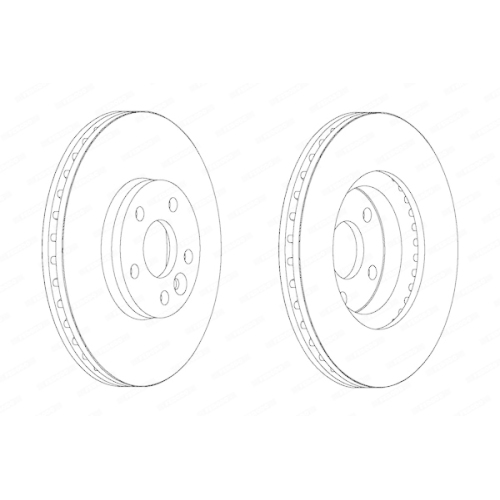 2 Bremsscheibe FERODO DDF1567 PREMIER f&uuml;r FORD ROVER VOLVO LAND ROVER