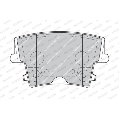 Bremsbelagsatz Scheibenbremse Ferodo FDB1953 Premier f&uuml;r Chrysler Lancia