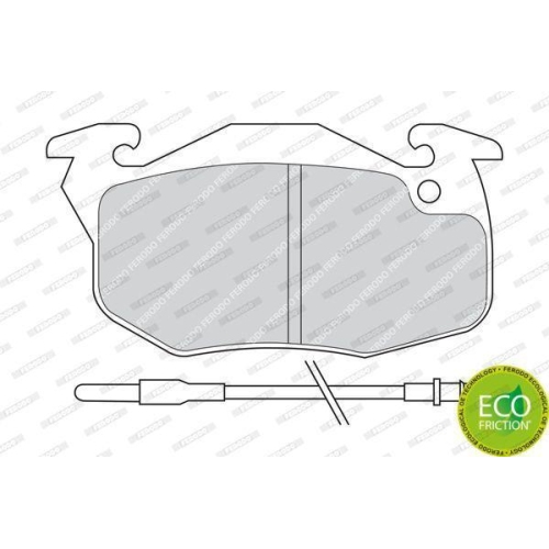 Bremsbelagsatz Scheibenbremse Ferodo FDB393 Premier Eco Friction f&uuml;r Citro&euml;n