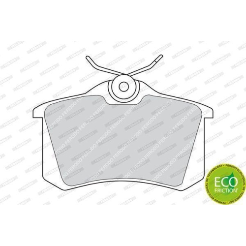 Bremsbelagsatz Scheibenbremse Ferodo FDB541 Premier Eco Friction für Audi MG VW