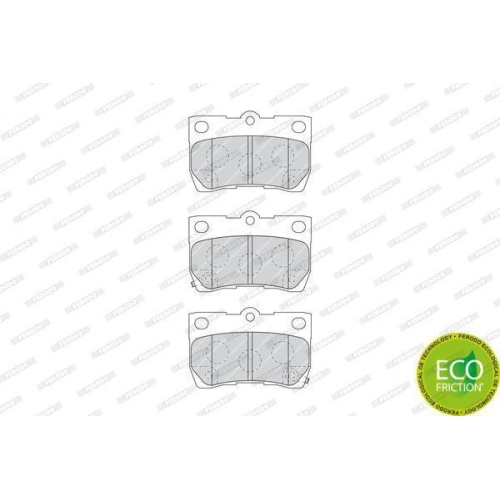 Bremsbelagsatz Scheibenbremse Ferodo FDB4001 Premier Eco Friction f&uuml;r Toyota