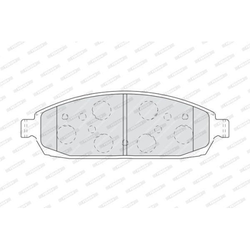 Bremsbelagsatz Scheibenbremse Ferodo FDB4002 Premier f&uuml;r Jeep Vorderachse