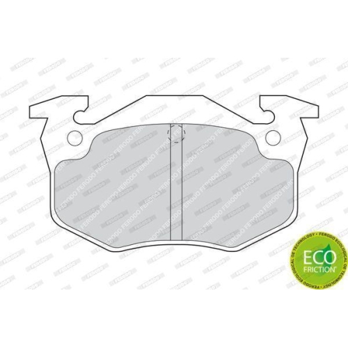 Bremsbelagsatz Scheibenbremse Ferodo FDB558 Premier Eco Friction für Citroën