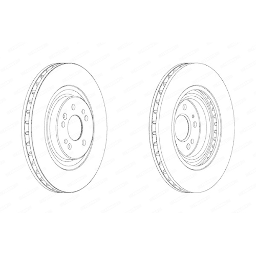 Bremsscheibe Ferodo DDF1085C-1 Premier f&uuml;r Mercedes Benz Mercedes Benz