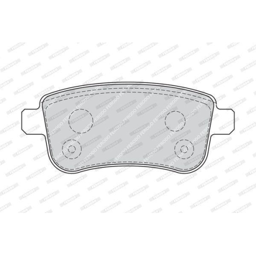 Bremsbelagsatz Scheibenbremse Ferodo FDB4182 Premier f&uuml;r Renault Hinterachse