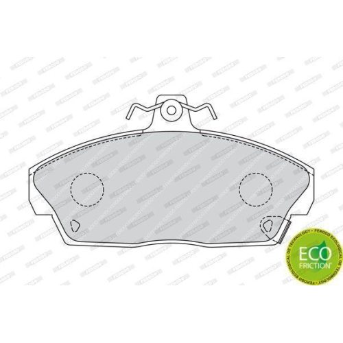 Bremsbelagsatz Scheibenbremse Ferodo FDB613 Premier Eco Friction f&uuml;r Honda MG