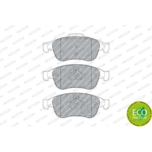 Bremsbelagsatz Scheibenbremse Ferodo FDB4180 Premier Eco Friction f&uuml;r Nissan