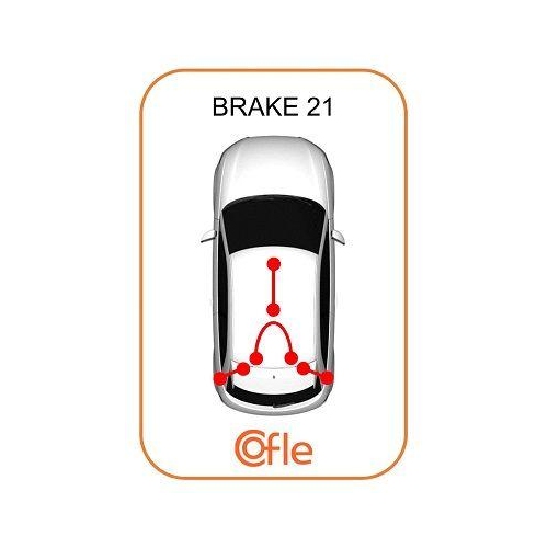 Seilzug Feststellbremse Cofle 11.5933 für Opel Hinten