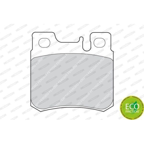 Bremsbelagsatz Scheibenbremse Ferodo FDB644 Premier Eco Friction f&uuml;r Hinterachse