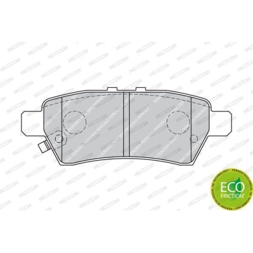 Brake Pad Set Disc Brake Ferodo FDB1882 Premier Eco Friction for Nissan