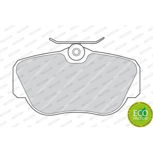Bremsbelagsatz Scheibenbremse Ferodo FDB669 Premier Eco Friction f&uuml;r Vorderachse