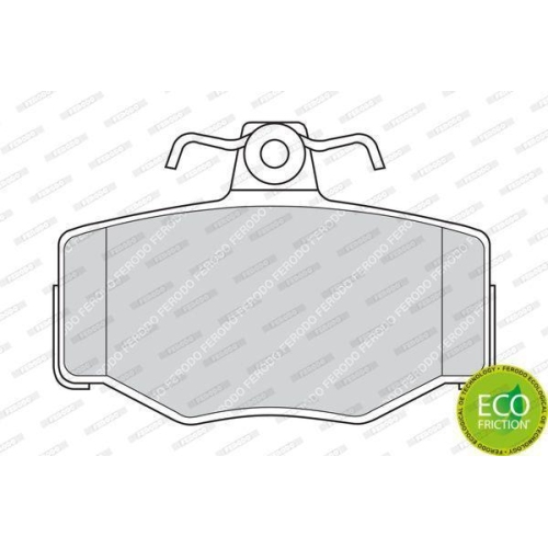 Bremsbelagsatz Scheibenbremse Ferodo FDB707 Premier Eco Friction für Nissan