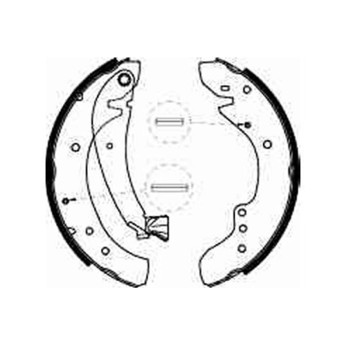 Bremsbackensatz Trw GS8545 f&uuml;r Citro&euml;n Fiat Peugeot Hinterachse