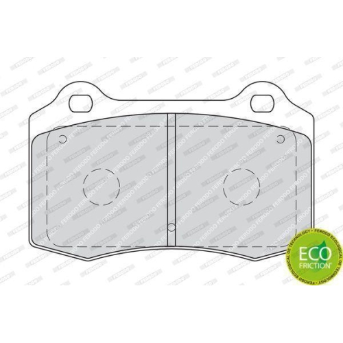 Bremsbelagsatz Scheibenbremse Ferodo FDB1957 Premier Eco Friction f&uuml;r Citro&euml;n DS