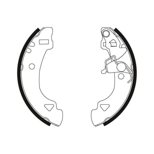 Bremsbackensatz Trw GS8566 f&uuml;r Fiat Innocenti Lancia Autobianchi Hinterachse