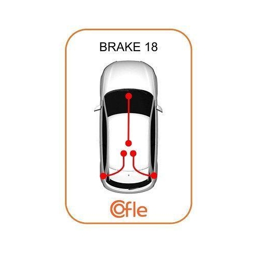 Seilzug Feststellbremse Cofle 11.658 f&uuml;r Renault Hinten Links Hinten Rechts