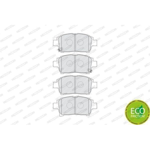 Bremsbelagsatz Scheibenbremse Ferodo FDB1985 Premier Eco Friction f&uuml;r Toyota
