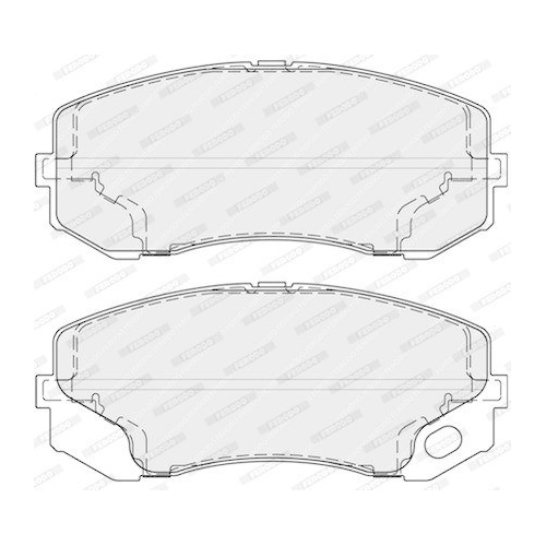 Bremsbelagsatz Scheibenbremse Ferodo FVR4314 Premier Eco Friction f&uuml;r Mitsubishi