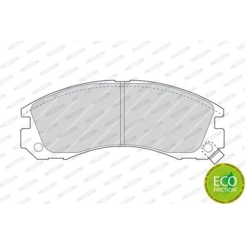 Bremsbelagsatz Scheibenbremse Ferodo FDB765 Premier Eco Friction f&uuml;r Citro&euml;n