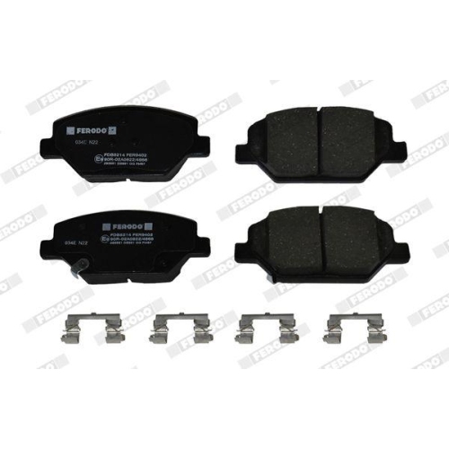 Bremsbelagsatz Scheibenbremse Ferodo FDB5214 Premier Eco Friction f&uuml;r Opel
