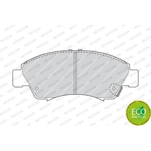 Bremsbelagsatz Scheibenbremse Ferodo FDB777 Premier Eco Friction f&uuml;r Honda